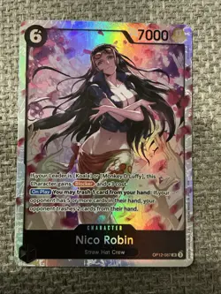 Nico Robin OP12-087 SR ONE PIECE Card Game NM Black Foil 🔥🔥 - Image 1