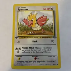 Pokemon TCG Jungle Spearow Card 62/64 Regular Common 1st Edition LP - Image 1