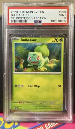 Bulbasaur - 046 (Cosmos Holo) 046 Sv: Scarlet & Violet Promo Cards Holo PSA 9 🌀 - Image 1