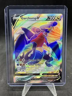 Pokemon Garchomp v TCG Full Art Holo Card Sword & Shield Astral Radiance 178/189 - Image 1