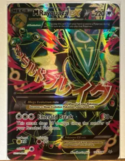 Pokemon M Rayquaza EX 105/108 Roaring Skies Ultra Rare Full Art Holo Card - Image 1