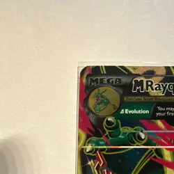 Pokemon M Rayquaza EX 105/108 Roaring Skies Ultra Rare Full Art Holo Card - Image 2