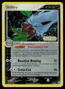 Pokemon Card - Shiftry Legend Maker 12/92 Holo Reverse Holo Rare Stamped - Image 1