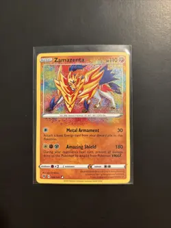 Pokemon TCG Zamazenta Holo Card 2020 Vivid Voltage 102/185 Amazing Rare - Image 1