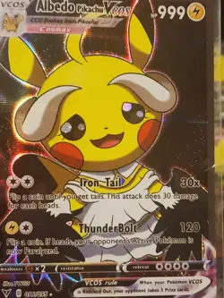 Pokemon Cosplay Poncho Pikachu Holos 10 Cards Holofoil - Image 4