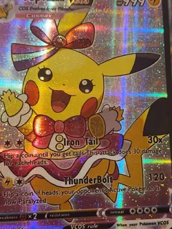 Pokemon Cosplay Poncho Pikachu Holos 10 Cards Holofoil - Image 5
