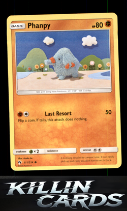 Phanpy 111/214 Pokemon Common SM - Lost Thunder Card NM - Image 1