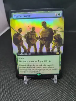 Turtle Power! - Foil Rare MTG Teenage Mutant Ninja Turtles M/NM - Image 1