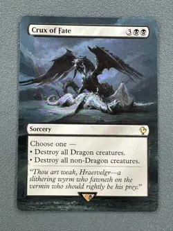 Crux of Fate MTG Final Fantasy Commander Hand Painted Extended Full Altered Art - Image 1