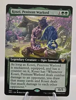 Kosei, Penitent Warlord (Extended Art) MTG Commander: Kamigawa: Neon Dynasty Reg - Image 1