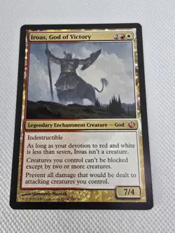 Wizards Iroas God of Victory 2014 Legendary Red White Creature 7/4 150 MTG - Image 1