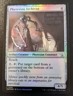 Phyrexian Archivist 0262 Foil Common March Of The Machine Magic: The Gathering - Image 1