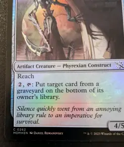 Phyrexian Archivist 0262 Foil Common March Of The Machine Magic: The Gathering - Image 4