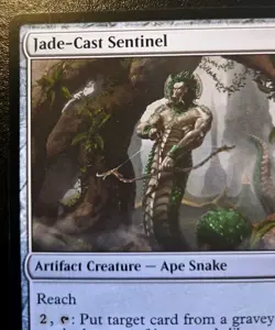 Jade-Cast Sentinel 0243 Common Tarkir: Dragonstorm Magic: The Gathering - Image 2