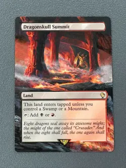 Dragonskull Summit MTG Final Fantasy Commander Hand Painted Extended Altered Art - Image 2