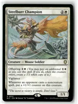 Steelburr Champion Commander: Bloomburrow Regular - Image 1