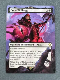 Eye of Nidhogg MTG Final Fantasy Commander Hand Painted Borderless Altered Art v - Image 1