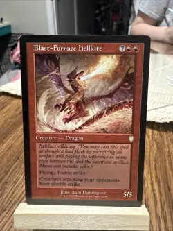 Blast-Furnace Hellkite (Retro Frame) Commander: the Brothers' War Regular - Image 1