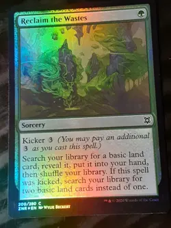Reclaim the Wastes FOIL , Zendikar Rising , NM, MTG , FREE SHIPPING - Image 1