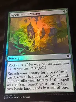 Reclaim the Wastes FOIL , Zendikar Rising , NM, MTG , FREE SHIPPING - Image 2