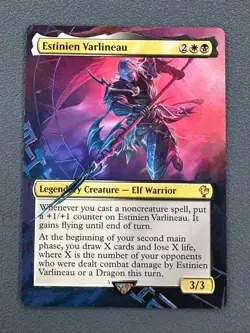 Estinien Varlineau #82 MTG Final Fantasy Commander Hand Painted Altered Full Art - Image 1