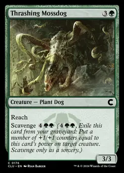 MTG Ravnica Clue Edition C Thrashing Mossdog #0176 - Image 1