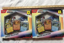 *NEW SEALED* 2x Pokemon Scarlet & Violet Prismatic Evolutions Poster Collection - Image 1