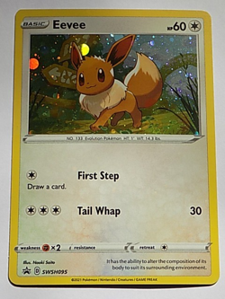 Eevee Promo Cosmos Holo WSH095 Sword & Shield Pokemon - Image 1