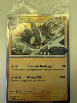 Aurorus + Luxray Cosmo SEALED Pokemon Perfect Order Stamped Promo 024 028 - Image 2