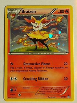 Braixen XY161 Holo XY Evolutions 3 Pack Blister Pack Promo Pokemon - Image 1