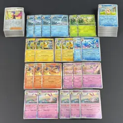 Pokemon TCG Prismatic Evolutions 191X Mixed Holo/Reverse Holo PRE EN Lot Sleeved - Image 1