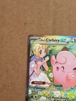 Pokemon Lillie's Clefairy EX Full Art Holo 184/159 Special Illustration Rare - Image 3