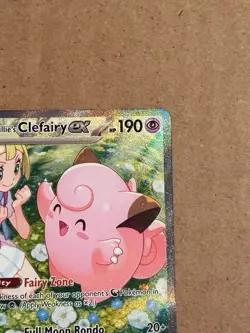 Pokemon Lillie's Clefairy EX Full Art Holo 184/159 Special Illustration Rare - Image 4