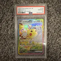PSA 10 - Pikachu ex SAR 132/106 SV8 Super Electric Breaker - Pokemon - Image 1