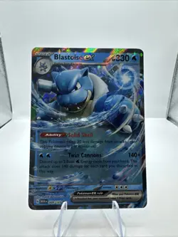 Pokemon Blastoise EX #9 Ultra Rare Scarlet and Violet 151 - Image 1