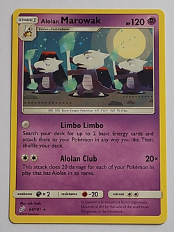 Alolan Marowak 64/181 Sun & Moon Team Up Pokemon - Image 1