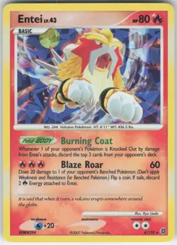 ✰ ENTEI 004/132 CRACKED ICE PROMO POKEMON ✰ LP - Image 2
