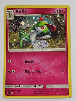 Kirlia 92a/147 Cosmos Holo Burning Shadows Pokemon - Image 1