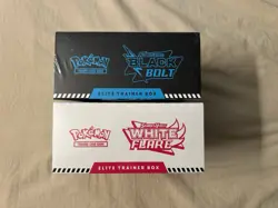 Pokemon TCG Black Bolt and White Flare Elite Trainer Box ETB Set of 2 Sealed - Image 3