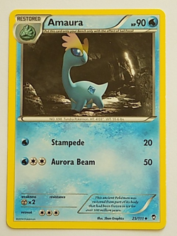Amaura 25/111 XY Furious Fists Pokemon - Image 1