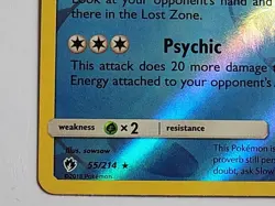 Slowking Reverse Holo 55/214 Sun & Moon Lost Thunder Pokemon - Image 4