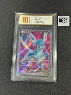 Pokemon IN STOCK Chinese Sword & Shield CS4aC 140 SR Glaceon V Holo Grade 10 - Image 1