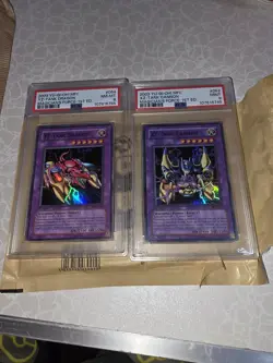 Yu-Gi-Oh! 1st Ed MFC-053 XZ-Tank Cannon PSA 9 & MFC-054 YZ-Tank Dragon PSA 8 - Image 1