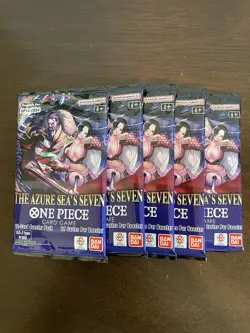 One Piece The Azure Sea’s Seven OP-14 & EB-04 Five 5 Booster Packs Lot English C - Image 1