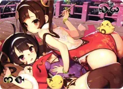 NING AND PING HAI AZUR LANE Playing Card Goddess Story Anime Collectible Card - Image 1