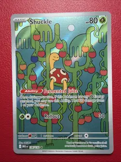Pokemon Shuckle 136/132 Me01 Mega Evolution Illustration Rare Full Art Holo Card - Image 1