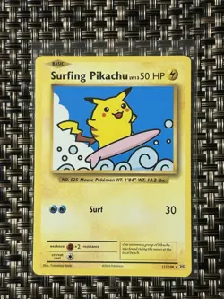 Surfing Pikachu 111/108 Secret Rare XY Evolutions Pokemon Card Pokemon TCG New! - Image 1