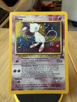Pokemon Card Mew Holographic Black Star Promo #9 Card WOTC 1999-2000 NM - Image 1