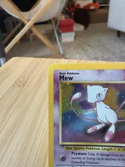 Pokemon Card Mew Holographic Black Star Promo #9 Card WOTC 1999-2000 NM - Image 2