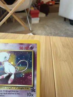 Pokemon Card Mew Holographic Black Star Promo #9 Card WOTC 1999-2000 NM - Image 3